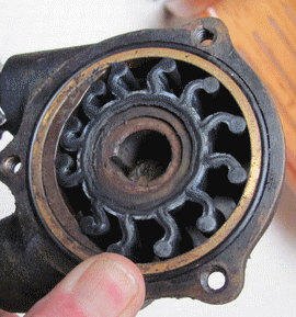 impeller pump water raw diesel overheated